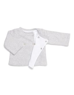 Poetree Kids Babyvestje/Jasje Light Grey Melange-68