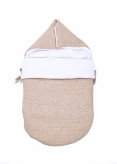Poetree Kids Footmuff 3/5 point belt Chevron Light Camel 