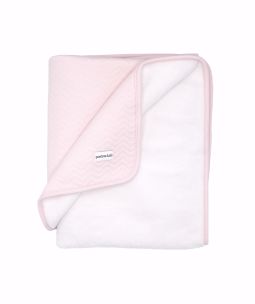 Poetree Kids Crib blanket Lined Chevron Light Pink