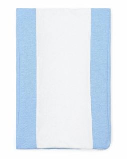 Poetree Kids Changing Mat Cover Chevron Denim Blue