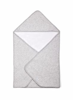 Poetree Kids Wrapping Blanket Chevron Light Grey Melange