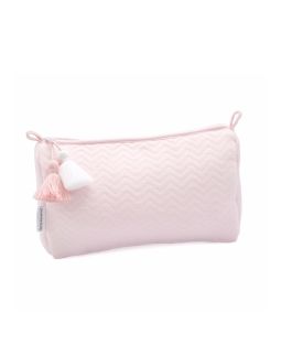 Poetree Kids Toiletry Bag Chevron Light Pink