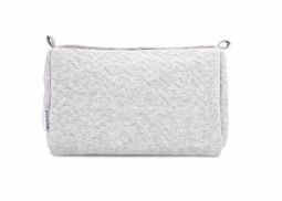 Poetree Kids Toiletry Bag Chevron Light Grey Melange