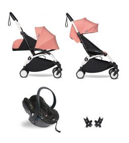 Babyzen Yoyo+ Buggy Compleet: 0+ en 6+ Frame Zwart met autostoel Babyzen iZi Go Modular by Besafe