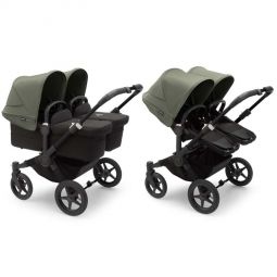 Bugaboo Donkey5 Black/Forest Green Twin Compleet