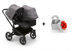 Bugaboo Donkey5 Black/ Grey Melange Duo Compleet