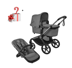 De Bugaboo Donkey2 Mono compleet Zwart/Zwart