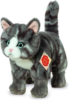 Hermann Teddy Cat Standing Grey