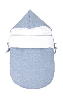 Poetree Kids Voetenzak 3/5 punts gordel Chevron Denim Blue