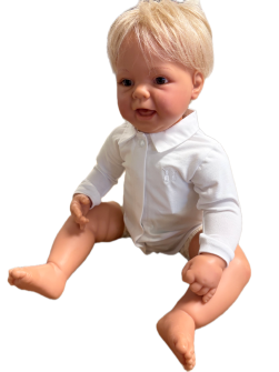 Tutto Piccolo Grijs Vestje Gebreid