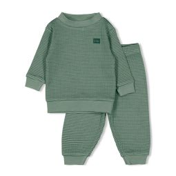 Feetje Wafelpyjama Limited Edition Zeegroen 110