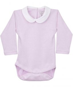 Rapife Bodysuit Pink with Round Collar