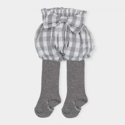 Tutto Piccolo Grey Short with Bow and Tights