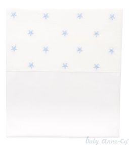 Baby Anne-Cy Wieglaken Star 80x100 cm-Light Blue