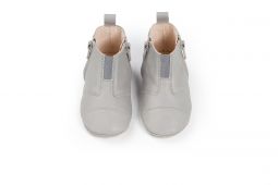 Dusq First Step Shoes Leather Cloud Grey