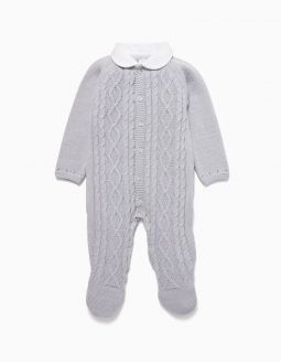 Zippy Knitted Overall Grey size 44