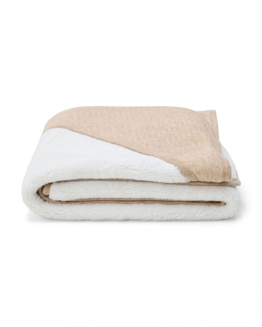 Poetree Kids Wikkeldeken Chevron Light Camel