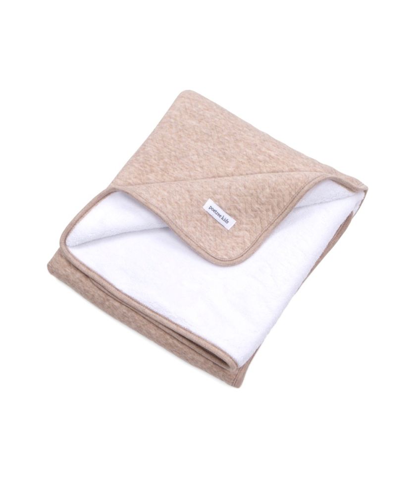 Poetree Kids Ledikantdeken Gevoerd Chevron Light Camel