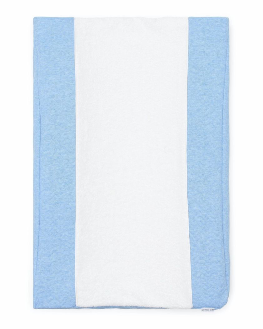 Poetree Kids Aankleedkussenhoes Chevron Denim Blue